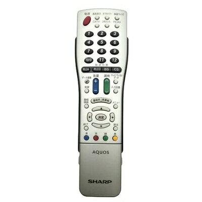 【商品名】シャープ テレビリモコン GA510WJSA（中古品）中古品の特性上、外箱,取り扱い説明書等は基本的には付属いたしません。商品として問題があるものではございません、動作確認済みとなります。商品名に【付属、特典、○○付き、ダウンロードコード】等の記載があっても中古品の場合は基本的にこれらは付属致しません。当店の中古品につきましては商品チェックの上、動作に問題がないものを取り扱っております。ご安心いただきました上でご購入ください。保証等の記載がある場合がございますが、中古品となりますためメーカー保証の対象外となります。あらかじめご承知おきください。【ご注文〜発送完了までの流れ】ご注文は24時間365日受け付けております。ご注文後いただきました後に当店から注文確認メールが送信されます。発送までの期間といたしましては、ご決済完了後より2〜5営業日となります。発送完了後に発送通知番号記載のメールが送付されます。【ご注意事項】当店はお客様都合によるご注文・ご決済後のキャンセル・返品はお受けしておりません。ご承知おきのうえご注文をお願いいたします。当店は一部商品を他モール等と併売させていただいております。完売の際はご連絡させていただきます。予めご承知おきのほどお願いいたします。掲載されております画像はイメージとなります。実際の商品とは色味等異なる場合がございますため、予めご承知おきください。