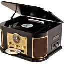 【中古】 山善(YAMAZEN) キュリオム マルチレコードプレーヤー リモコン付き (CD/レコード/カセットテープ/AM FMラジオ/USB/SD) MRP...