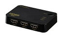 【中古】 グリーンハウス Deep Color/3D映像 4K2K(2160p)映像対応 HDMI切換器3台用 リモコン付 手動切り替えタイプ Input3+O...