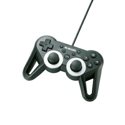 【中古】 【2010年モデル】エレコム ゲームパッド USB接続 12ボタンアナログスティック搭載 振動/連射 高耐久 【ファイナルファンタジーXIV: 新生エオルゼア推奨】 ブラック JC-U3312SBK