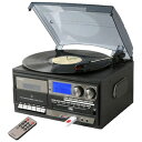【中古】 とうしょう 多機能 レコードプレーヤー コンパクト (AM/FMラジオ (ワイドFM対応)) 録音機能 再生機能 USB/SD CD カセットテープ ...