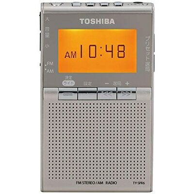 【中古】 東芝 ワイドFM/AMポケットラジオTOSHIBA TY-SPR6-N