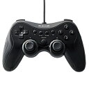 【中古】 エレコム ゲームパッド 高耐久ボタン(日本メーカー製)採用 300万回耐久試験クリア 12ボタン 振動・連射機能搭載 ブラック JC-FU2912FB...