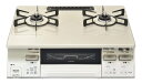 【中古】 リンナイ ガステーブル 【プロパンガス用/右強火力】 RT66WH7RG-CWR LP ラクシエファイン【ココットプレート同梱】 ガスコンロ クリーム...