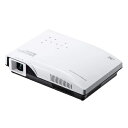 【中古】 サンワダイレクト プロジェクター 小型 500ANSIルーメン HDMI/VGA/RCA対応 USBメモリ・microSD読取 台形補正 リモコン付 ...