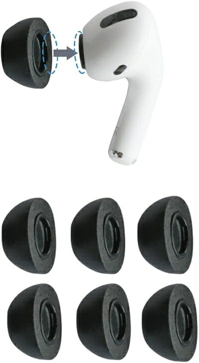 【中古】 Comply(コンプライ) AirPods Pro 第1 & 第2世代 対応 交換用 イヤーピース Mサイズ 3ペア 【高音質/遮音性/フィット感/脱落防止】 HC44-50201-23
