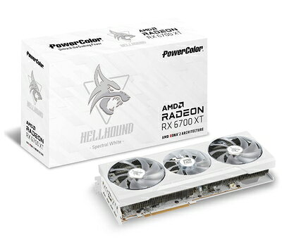 【中古】 POWERCOLOR AMD Radeon RX6700XT搭載 グラフィックボード GDDR6 12GB 【品】 AXRX 6700XT 12GBD6-3DHLV2