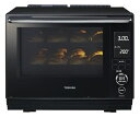 【中古】 東芝(TOSHIBA) 過熱水蒸気オーブンレンジ 石窯ドーム 30L 300℃ 2段調理 ER-XD3000(K) グランブラック フラットテーブル