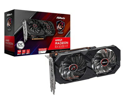 【中古】 ASRock グラフィックボード AMD Radeon RX6500 GDDR6 4GB 搭載モデル 【品】 RX6500XT PGD 4GO