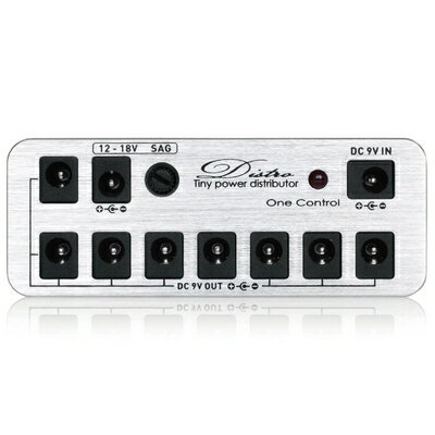  One Control ワンコントロール エフェクター用 パワーサプライ Distro Tiny Power Distributor シャイニーシルバー