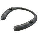 【中古】 オーム(OHM) 電機 AudioComm ネックスピーカー ワイヤレス 首掛け ウェアラブル Bluetooth5.0 ポータブルスピーカー ワイヤレスイヤホン ブラック ASP-W55Z 03-0950(2)