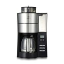 【中古】 メリタミル付き全自動コーヒーメーカーアロマフレッシュサーモ2〜6杯用ブラックAFG621-1B