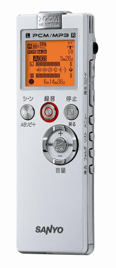【中古】 SANYO リニアPCMレコーダー(シルバー) [ICR-PS503RM(S)]