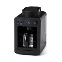 【中古】 シロカ 全自動コーヒーメーカーカフェばこ SC-A352 ブラック [ガラスサーバー/コンパクト/豆・粉対応/ミル内臓/タイマー予約/保温機能付き/メ...