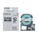 【中古】 キングジム 【純正】 テプラPROテープカートリッジ 12mm 透明ラベル/黒文字 長さ8m ST12K