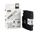 【中古】 マックス ビーポップミニ テープカセット 12mm幅 透明に黒文字 LM-L512BC