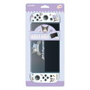 【中古】 アローン(Allone) Switch有機EL用 ゲーム用セパレート型クリアケース #Unipo サンリオキャラクターズ クロミ 24.5×2×10.5cm ゲーム 装着したまま充電可能 高い透明度 傷や汚れから守る ALG-NSUQKUSC