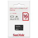 【中古】 サンディスク ・ メモリースティック PRO Duo Gaming <16GB> NEWパッケージ版 (品)