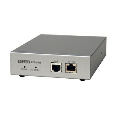 【中古】 I-O DATA PoEインジェクター IEEE802.3af/at(Type1)対応 日本製電解コンデンサ採用 POE-PS1F