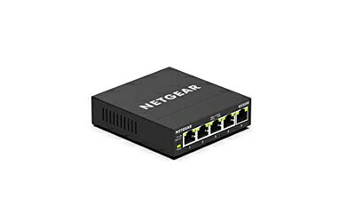 【中古】 【正規品】 ネットギア NETGEAR スイッチングハブ 5ポート 1G 金属筐体 静音ファンレス メーカー5年 アンマネージプラス GS30..