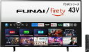【中古】 【新価格!】フナイ FUNAI 43V型 Fire TV搭載 4K液晶スマートテレビ Alexa対応 4Kダブルチューナー内蔵 外付けHDD対応(裏番...