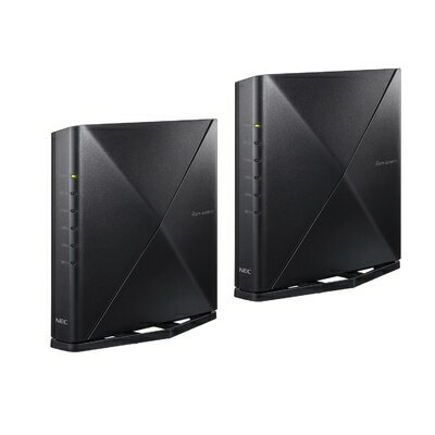 【商品名】NEC Aterm 無線LAN メッシュWiFi Wi-Fi 6E ルーター 11ax PA-WX5400T6/MS ペアリング済み・すぐ使えるトライバンド 計6ストリーム (iPhone 15 Pro / 14 / 13 /Ni...