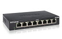 【中古】 ネットギア NETGEAR 卓上型コンパクト アンマネージスイッチングハブ GS308 ギガビット 8ポート 静音ファンレス 省電力設計