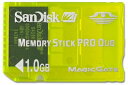 【中古】 SanDisk製メモリースティックPROデュオ1GB