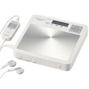 【中古】 オーム(OHM) 電機 AudioComm 語学学習用ポータブルCDプレーヤー ホワイト CDP-500N 03-7230