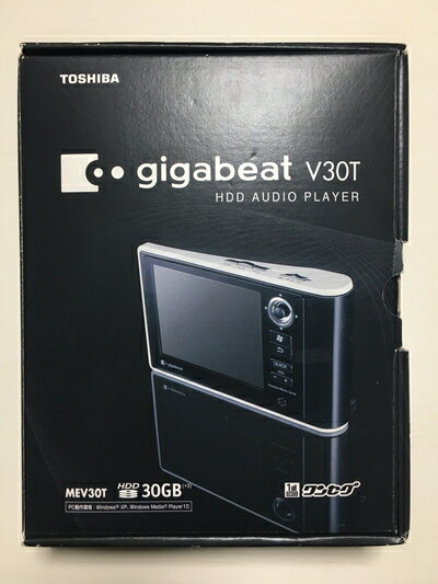 【中古】 TOSHIBA gigabeatVシリーズ ワンセグ視聴と録画/再生機能搭載ハードディスクオーディオプレーヤー 30GBHDD インディアンブラック MEV30T(K)
