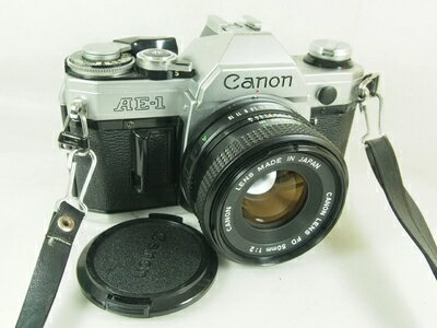 【中古】 canon AE-1 NewFD50mm F2付き