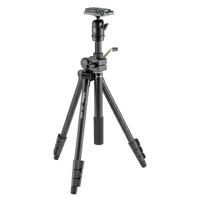 【中古】 Velbon 三脚 VS-443Q 4段 レバーロック 脚径23mm 小型 自由雲台 V4-unit付 クイックシュー対応 アルミ脚 310064
