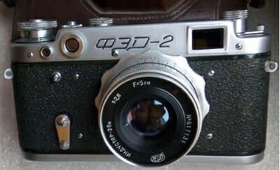 【中古】 fed-2タイプC USSR Soviet Unionロシア35 mm LeicaコピーRangefinder Camera industar-26 mレンズ