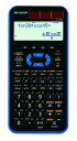 【中古】 シャープ スタンダード関数電卓 ピタゴラス 442関数 ブルー系 EL-509-M-AX