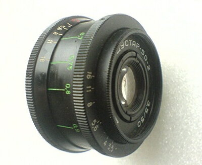 【中古】 Industar 50-2 50 / 3.5 50mm黒ロシアソ連ソ連レンズSLR DSLRカメラ