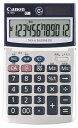 【中古】 キャノン 電卓 12桁 手帳型 チルト式 カバー付き TS-12TS シルバー ネイビー