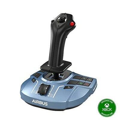 【中古】 Thrustmaster スラストマスター TCA Sidestick X Airbus Edition, Airbus サイドスティックの人間工学に基づいたレプリカ, Xbox Series X|S および Windows 公式ライセンス取得, 両手利き対応, 交換可能モジュール, エアライナー機能内蔵