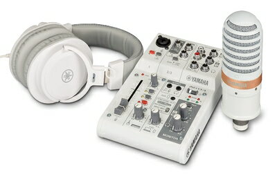 【中古】 ヤマハ YAMAHA ミキサー ライブストリーミングパック 3チャンネル ホワイト AG03MK2 W LSPK