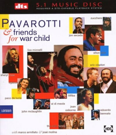 【商品名】Pavarotti & Friends - For War Child（中古品）中古品の特性上【破れ、パッケージの欠け,割れ、レンタル落ち、メモ書き】等がある場合がございます。使用する上で問題があるものではございません。商品名に【付属、特典、○○付き、ダウンロードコード】等の記載があっても中古品の場合は基本的にこれらは付属致しません。当店の中古品につきましては商品チェックの上、動作に問題がないものを取り扱っております。ご安心いただきました上でご購入ください。【ご注文〜発送完了までの流れ】ご注文は24時間365日受け付けております。当店から商品発送後に発送通知メールが送信されます。発送までの期間といたしましては、ご決済完了後より2〜5営業日程度となります。【ご注意事項】当店はお客様都合によるご注文・ご決済後のキャンセル・返品はお受けしておりません。ご承知おきのうえご注文をお願いいたします。当店は一部商品を他モール等と併売させていただいております。完売の際はご連絡させていただきます。予めご承知おきのほどお願いいたします。掲載されております画像はイメージとなります。実際の商品とは色味・付属品等が異なる場合がございますため、予めご承知おきください。