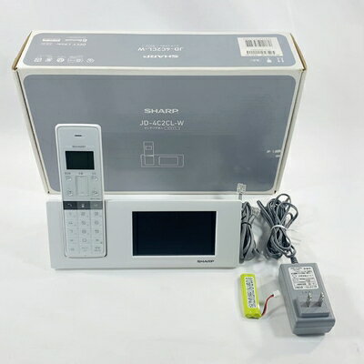 【中古】 シャープ デジタルコードレス電話機 親機のみ 1.9GHz DECT準拠方式 ホワイト系 JD-4C2CL-W 【中古】 シャープ デジタルコードレス電話機 親機のみ 1.9GHz DECT準拠方式 ホワイト系 JD-4C2CL-W