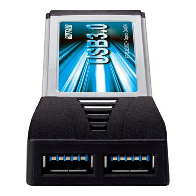 【中古】 BUFFALO Express Card用 増設インターフェースカード USB3.0&2.0 2ポート搭載 IFC-EC2U3/UC2