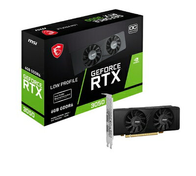 【中古】 MSI GeForce RTX 3050 LP 6G OC, RTX3050LP6GOC