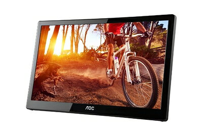 【中古】 AOC 15.6インチ USB接続 モニター ( 1366 x 768 / TN / 8ms ) E1659FWU-GP4R