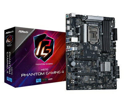 【中古】 ASRock Intel 第10・11世代CPU(LGA1200)対応 H570 チップセット搭載 ATX マザーボード 【品】 H570 Phantom Gaming 4