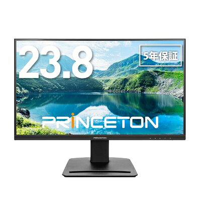 【中古】 プリンストン モニター 23.8インチ フルHD 広視野角 3辺狭額ベゼル HDMIx1 VGAx1 オーディオ入力x1 スピーカー内蔵 電源内蔵 PTFBFG-24W