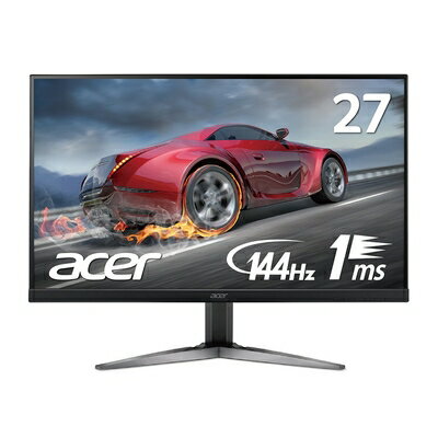  Acer ゲーミングモニター SigmaLine 27インチ WQHD KG271UAbmiipx 1ms 144Hz TN FreeSync フレームレス HDMIx2 DP スピーカー内蔵 ブルーライト軽減