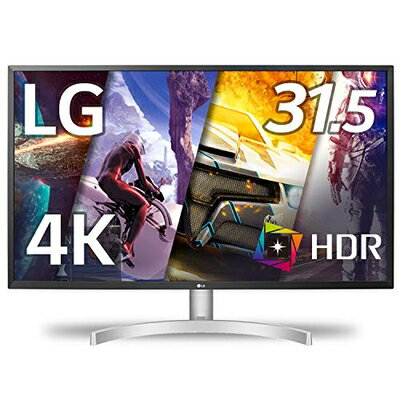 【中古】 LG モニター ディスプレイ 32UL500-W 31.5インチ/4K/HDR/VA非光沢/HDMI×2、DP/FreeSync対応/スピーカー搭載/フリッカーセーフ、ブルーライト低減 /安心・無輝点