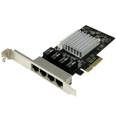 ����š� StarTech.com 4�ݡ��ȥ����ӥå�����PCIe NIC Intel I350 ST4000SPEXI
