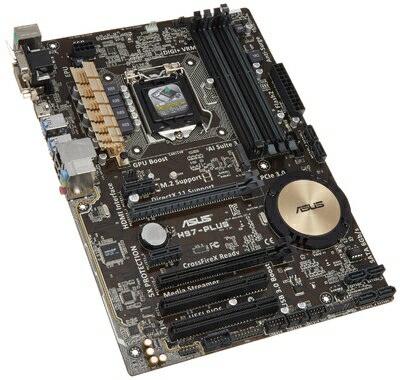 【中古】 ASUSTeK Intel H97搭載 マザーボード LGA1150対応 H97-PLUS 【ATX】
