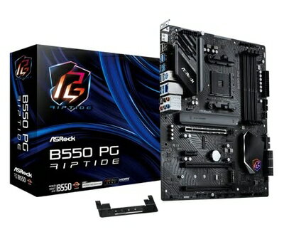 【中古】 ASRock マザーボード B550 PG Riptide AMD Ryzen 5000 シリーズ CPU ( Soket AM4 ) 対応 B550 ATX マザーボード 【品】
